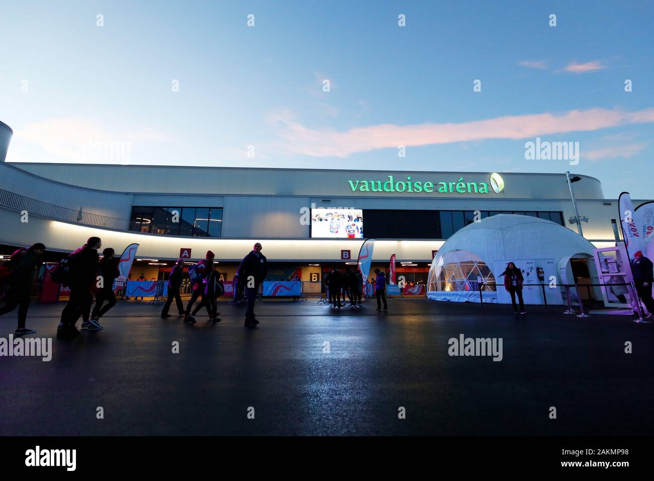 Vaudoise arena, Losanna, Svizzera. Il 9 gennaio, 2020. Vista generale, 9 gennaio 2020 - Cerimonia di apertura : Cerimonia di apertura durante il Lausanne 2020 Inverno Olimpiadi della Gioventù a Vaudoise arena, Losanna, Svizzera. Credito: Naoki Morita AFLO/sport/Alamy Live News Foto Stock