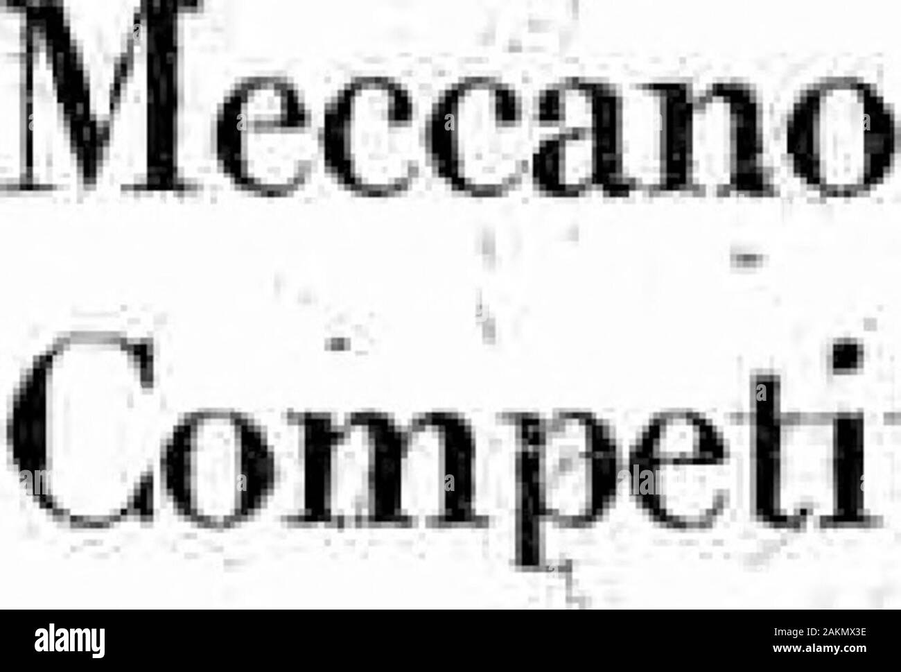 Meccano Magazine . Oltre che per la costruzione del modello, wy.^  mesare giocato-bozze, scacchi, anelli, e simili-e parte di una riunione è talvolta dedicato tolectures, storie o enigmi* vi è un interesse molto-ing programma per la presente sessione.-SEGRETARIO:Master G.K. Leppard, Holt Street, Xonnington, nearmeccano-magazine-1921-03. 5 Foto Stock