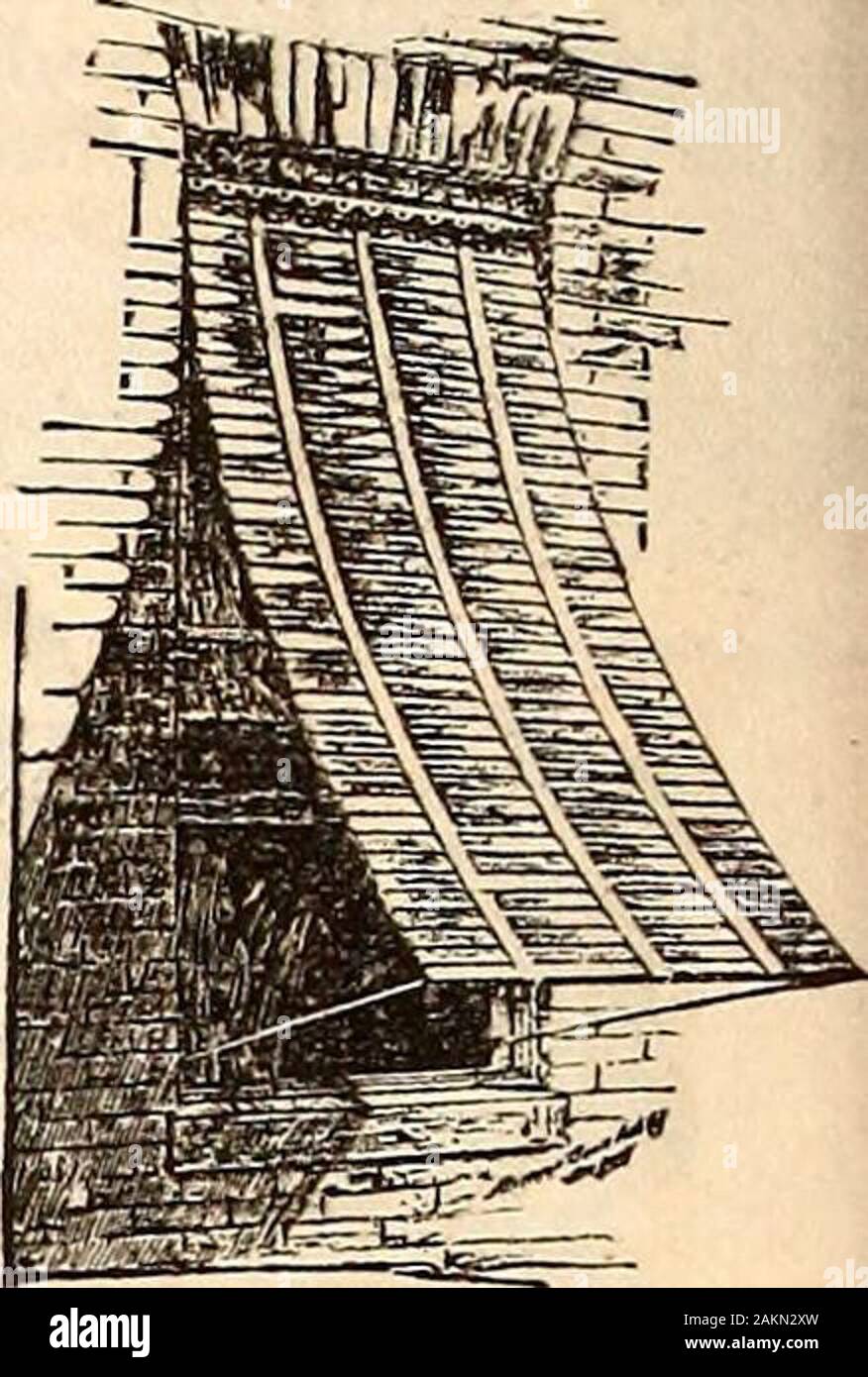 Il secolo illustrato rivista mensile . Il rotolamento tende alla veneziana. Al di fuori di veneziano. Foto Stock