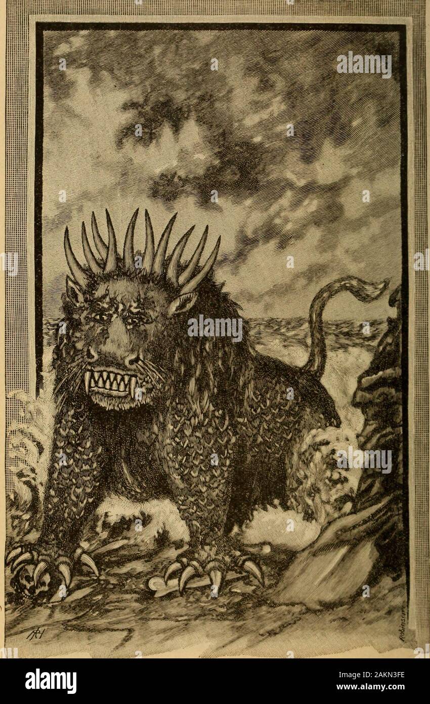 Pensieri sulle Profezie di Daniele; . Il Leopard -SIMBOLO DI QRECIA,. La quarta bestia -SYHBOL DI ROHE. Capitolo 7, versetti 6, 7. 117 Alexander non hanno parallelo in annali storici per suddennessand rapidità. Kollin, storia antica, b. 15 sec. 2, dà il followingbrief sinossi di Alexanders marche: -• dalla Macedonia per il Gange, il quale fiume Alexandernearly avvicinato, viene calcolato almeno undici cento leghe.Aggiungi a questo i vari ritagli in Alexanders marche; primo,dall'estremità della Cilicia, dove la battaglia di Isso wasfought e il tempio di Giove Ammone in Libia; e il suo Foto Stock