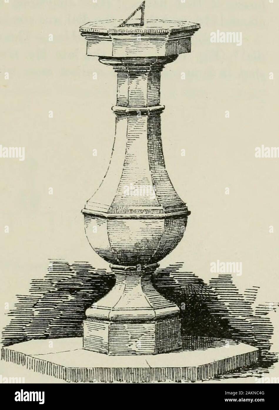 A tacche e architettura domestica della Scozia, dal XII al XVIII secolo . iameter; al di sopra di questo thedial sorge a 3 piedi 6 pollici alto; la base è 5^ pollici quadrati, eil albero si rastrema da 4 pollici per 3 pollici^; il disco è di 13 pollici indiameter. Meridiane 501 - meridiane Colonsay House, Isola di Colonsay. - Questa linea (Fig. 1694) è da asketch dal sig. Galloway. Sorge in un ampio e beautifulgarden; la data sul thehouse, la residenza del General Maggiore di Sir John MNeill, è1722, e probabilmente la data della linea è lo stesso. Baryalij, vicino 2Iinidgaff,Kirkcudbriglitsliire Foto Stock