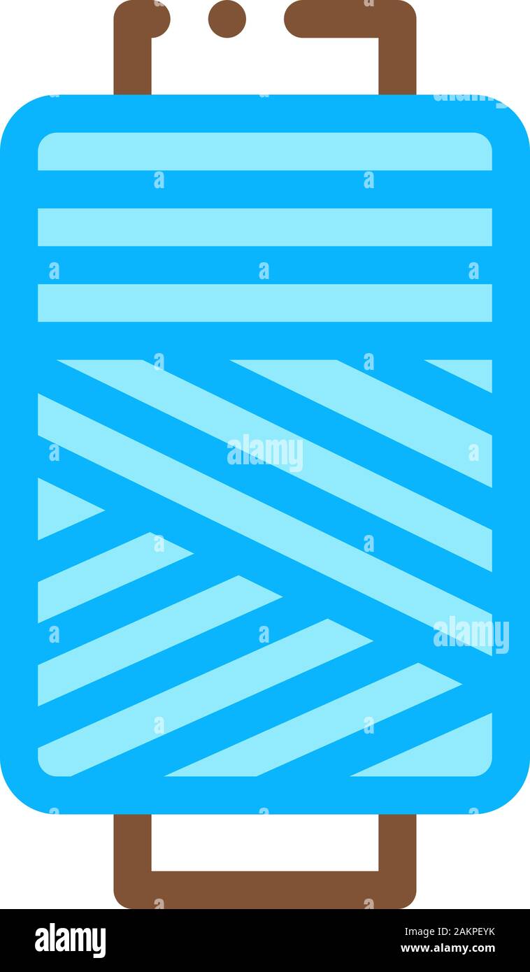 Bobina di filo di vettore icona illustrazione di contorno Illustrazione Vettoriale