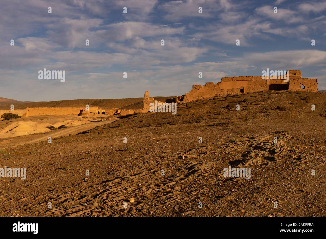 Il vecchio forte della legione straniera Bou Sherif in Marocco Foto Stock