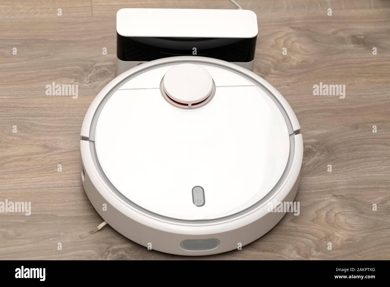 Immagine di un sistema automatico di robotici intelligenti hoover Foto Stock