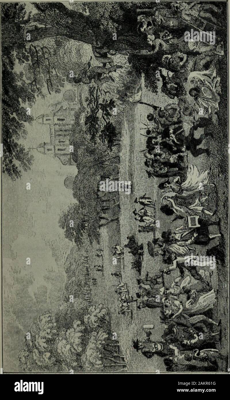 Il parco di Greenwich: la sua storia e le associazioni . detenute e divertimenti ofalmost ogni genere erano impegnate a. Andwax teatrale-lavoro mostra erano abbondanti e persino menagerieswere incluso ; mentre il premio-Fighters, ditale-riggers,equestrians, corda-esecutori, quack medici, tromba-soffianti e borseggiatori erano abbondanti. Thestalls erano disposti principalmente dalla roadsidefrom St Marys Gate del Parco verso la RoyalObservatory, su cui ninnoli, dolci, andgaudy articoli di abbigliamento sono stati esposti per la vendita. Sullato Osservatorio e One Tree Hills telescopi wereerected, dal quale per pochi centesimi di Foto Stock