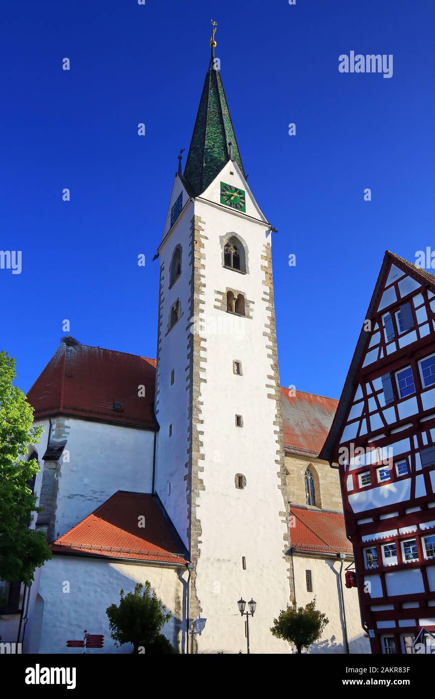 La città di Bad Saulgau Foto Stock
