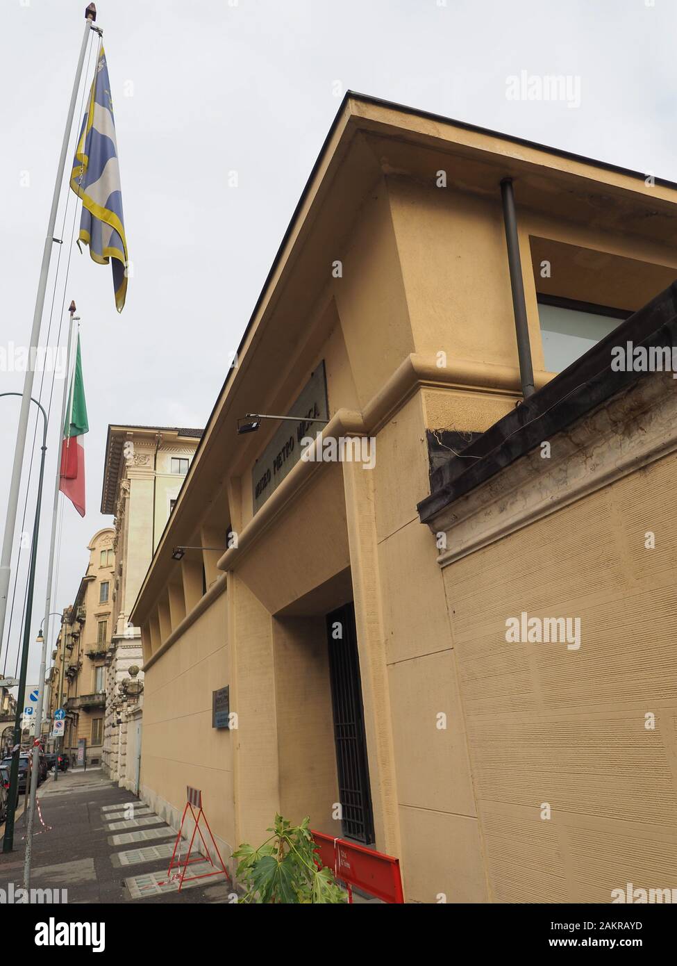 Torino, ITALIA - CIRCA NOVEMBRE 2019: Museo Pietro Micca (traduzione: Museo Pietro Micca) del 1706 assedio di Torino Foto Stock