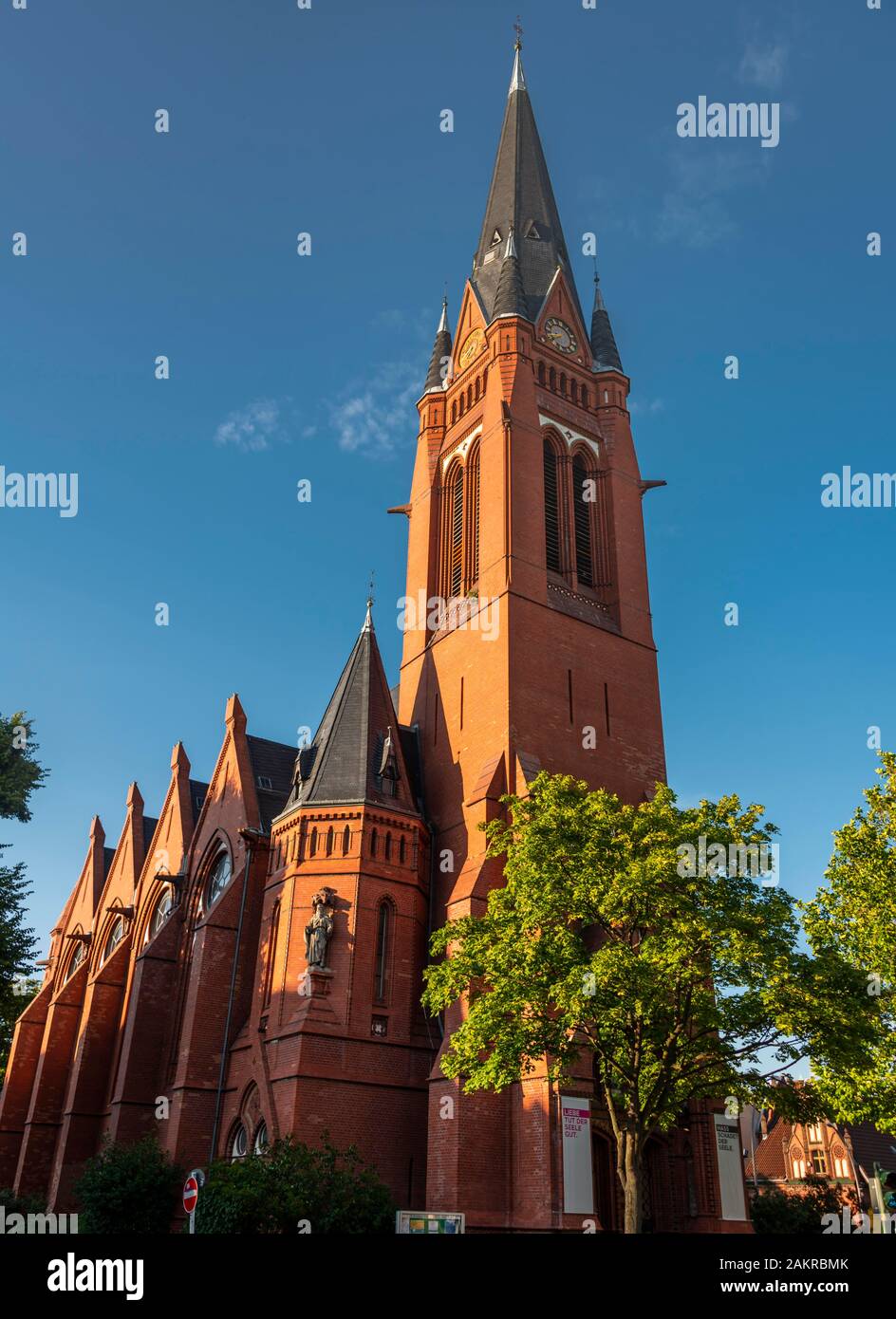 La Chiesa del Buon Pastore protestante della Chiesa, Friedrich-Wilhelm-Platz, Fridenau, Berlino Foto Stock