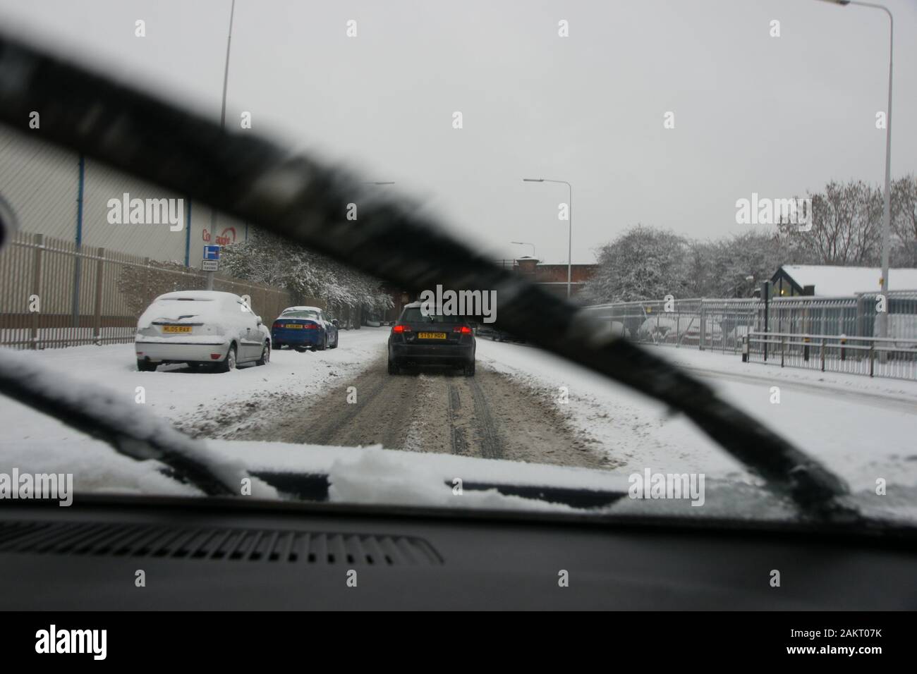 Paesaggi innevati Foto Stock