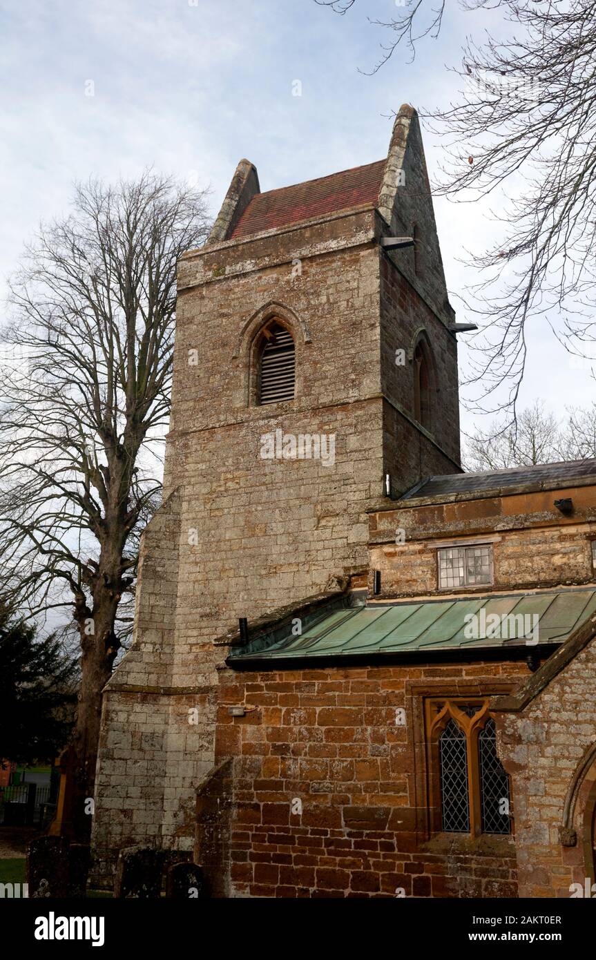 San Pietro e la chiesa di San Paolo, Maidford, Northamptonshire, England, Regno Unito Foto Stock
