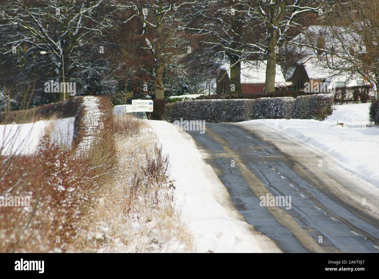 Paesaggi innevati Foto Stock