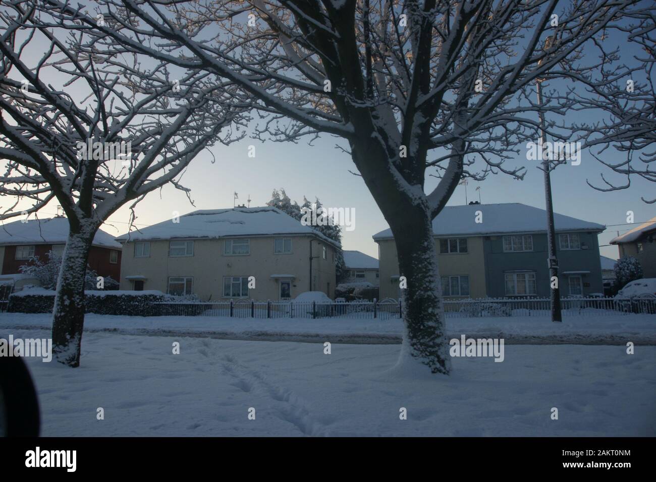 Paesaggi innevati Foto Stock