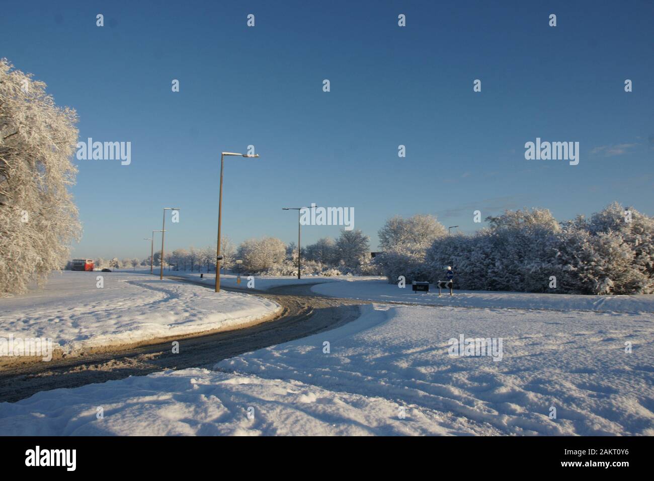 Neve, Kingston upon Hull Foto Stock