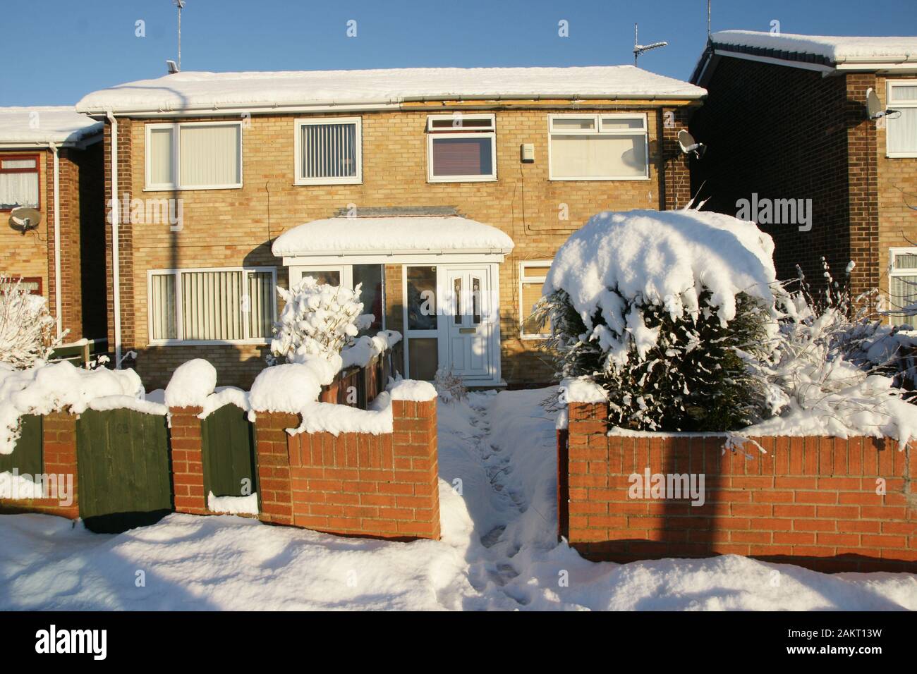 Neve, Kingston upon Hull Foto Stock