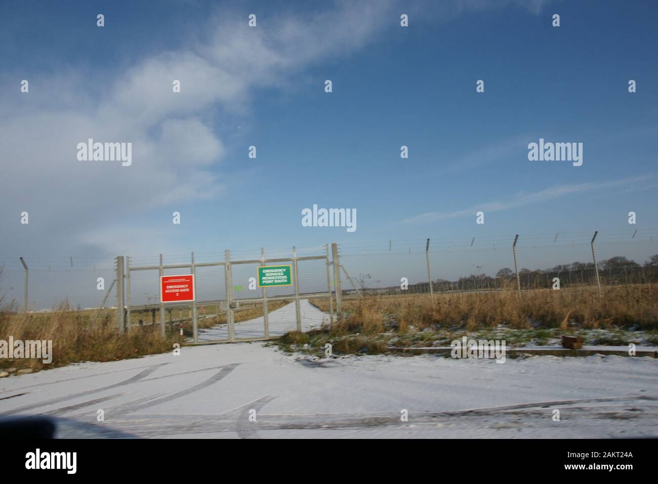 Coperte di neve paesaggio dello Yorkshire Foto Stock