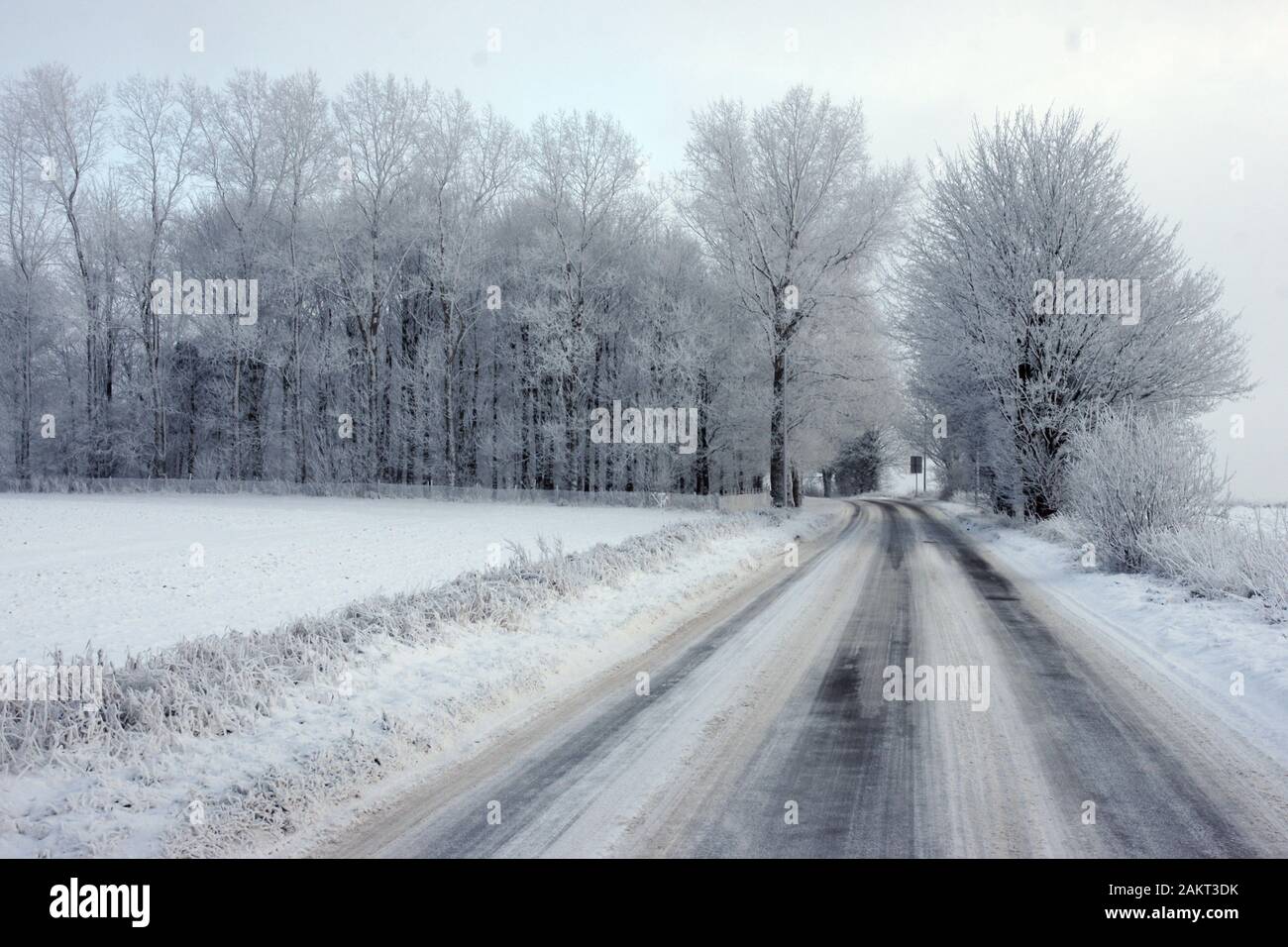 Paesaggi innevati Foto Stock