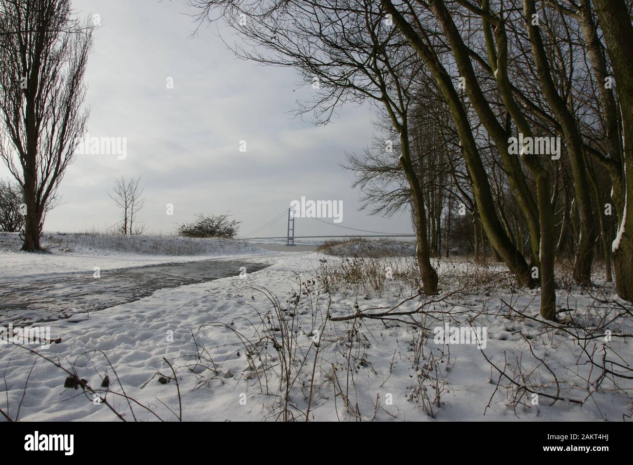 Paesaggi innevati Foto Stock