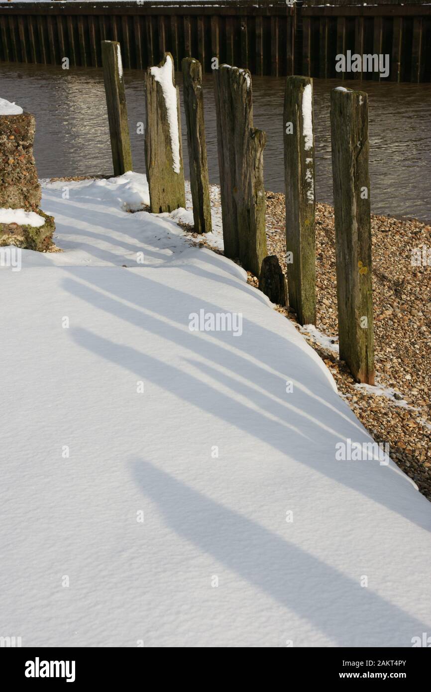 Paesaggi innevati Foto Stock