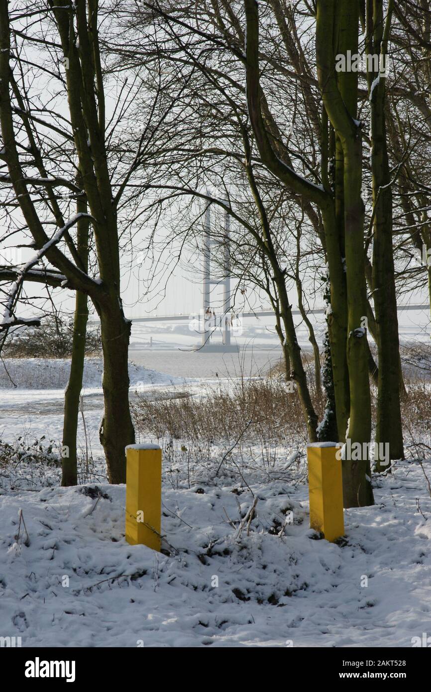 Neve, Kingston upon Hull Foto Stock