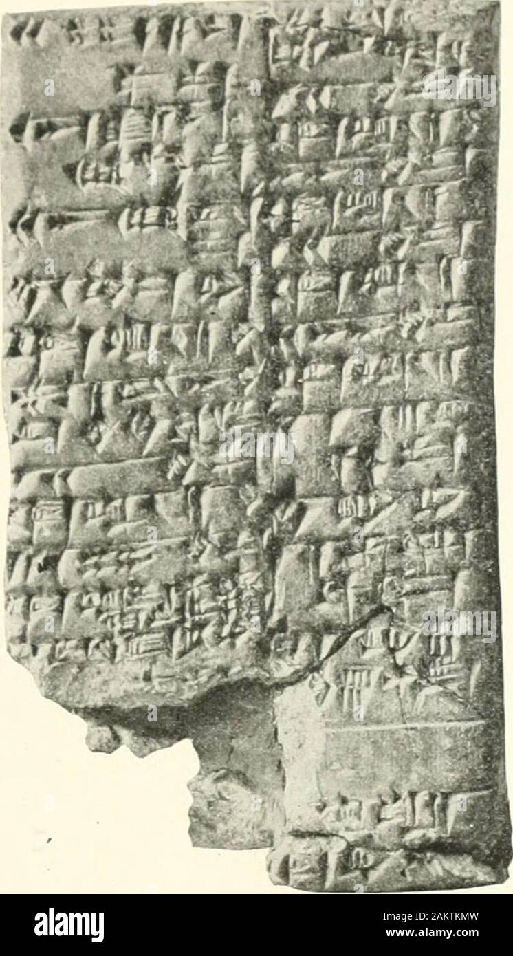 La spedizione babilonese dell Università di PennsylvaniaSeries un: testi cuneiformi . PL. XI 38. La retromarcia. Foto Stock