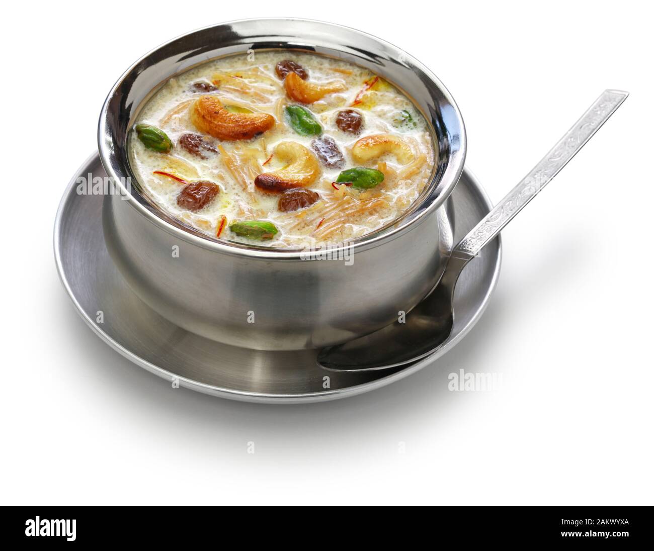 Semiya payasam, vermicelli kheer con latte di cocco, dessert indiani Foto Stock