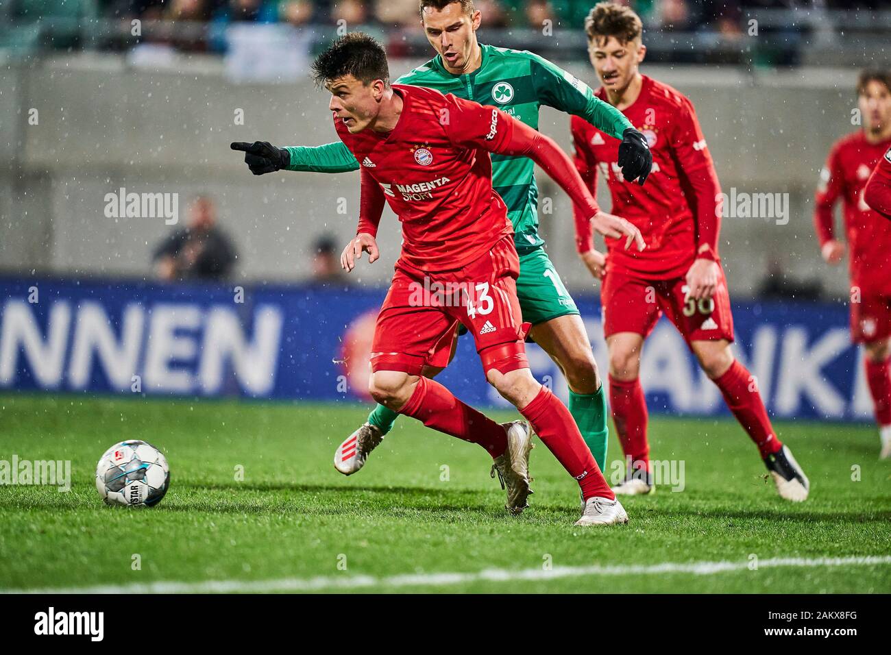 Fuerth, Germania. Il 10 gennaio, 2020. Fussball - Saison 2019 20 - Testspiel / Freundschaftsspiel: SpVgg Greuther Fürth ( Kleeblatt ) - FC Bayern München II FCB. Zylla #33 . Peter Kotzur/Alamy Live News Foto Stock