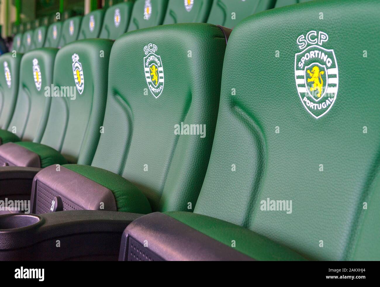 Visita l'arena Jose Alvalado - il parco giochi ufficiale del FC Sporting Foto Stock