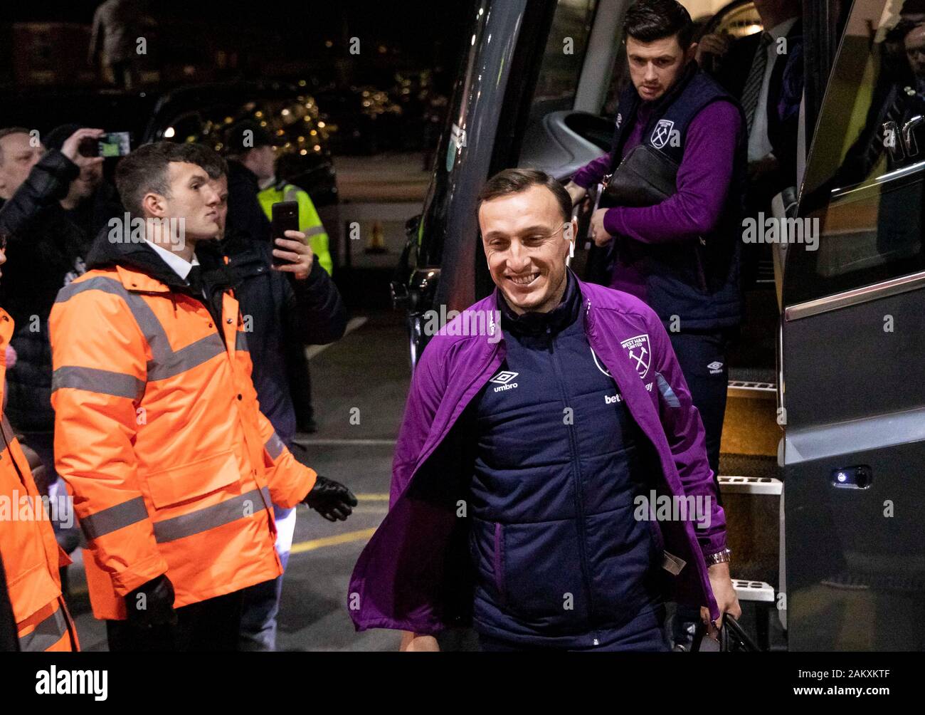 Sheffield, Regno Unito. Decimo gen, 2020. Marco Nobile del West Ham United arriva prima la Premier League match tra Sheffield United e il West Ham United at Bramall Lane per il 10 gennaio 2020 a Sheffield, in Inghilterra. (Foto di Daniel Chesterton/phcimages.com) Credit: Immagini di PHC/Alamy Live News Foto Stock