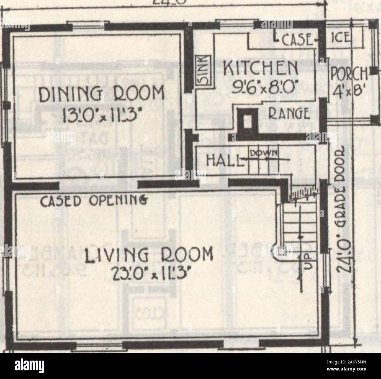 Rebbio Gordon-Van case . Casa No. 577. Materiali forniti o budello pronto o Non pronto il taglio particolarmente attraente Two-Story Home. POD.CH4.06 Z:0 Foto Stock