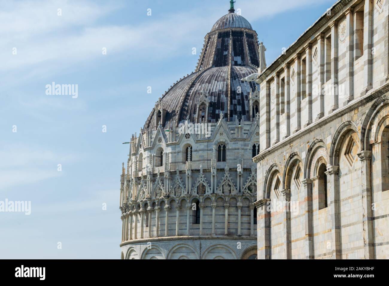 Battistero di San Giovanni, Pisa, Piazza del Duomo, Toscana, Italia Foto Stock