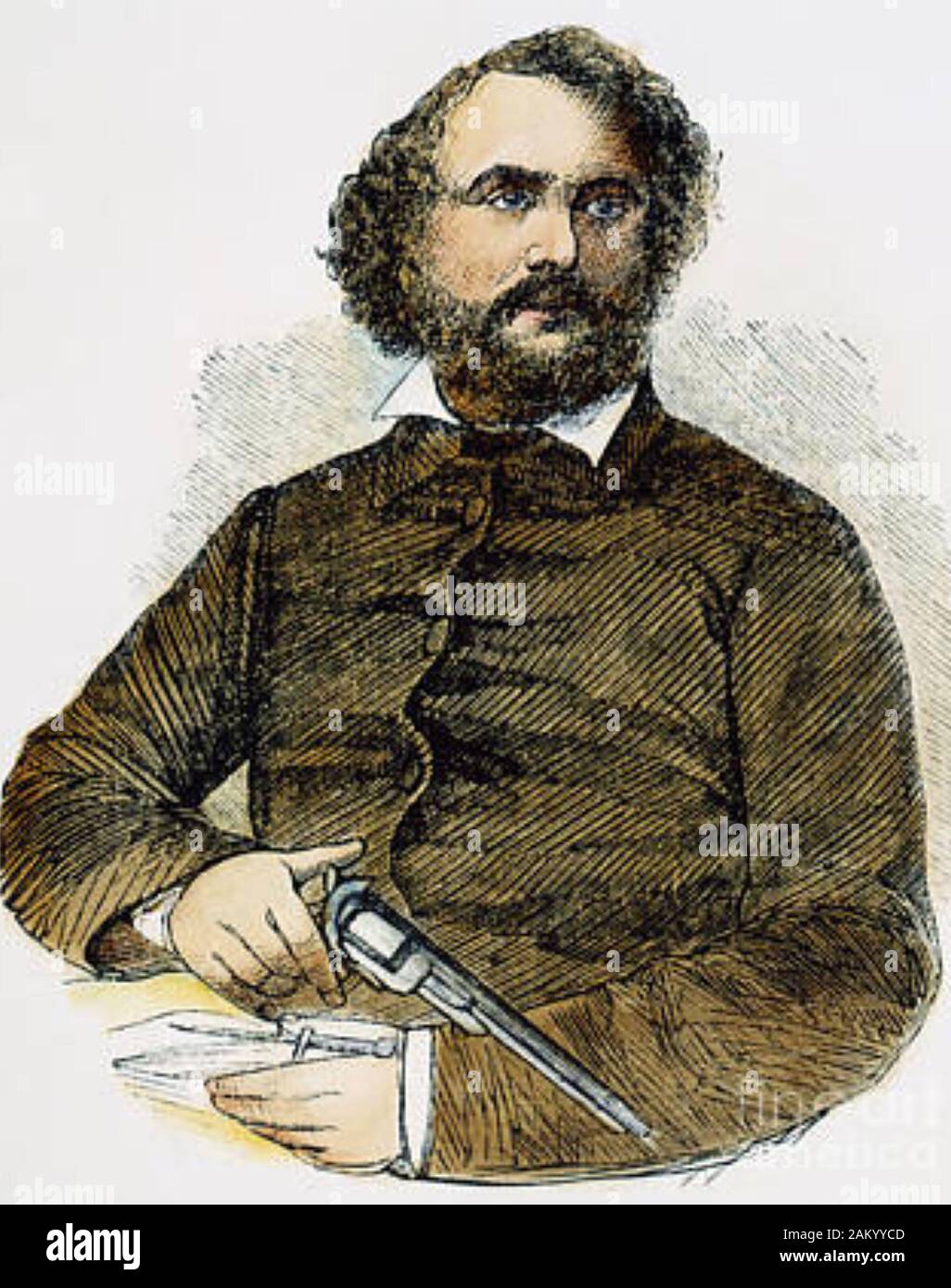 SAMUEL COLT (1814-1862) inventore americano e industriale, fondatore della armi da fuoco società denominata dopo di lui. Foto Stock