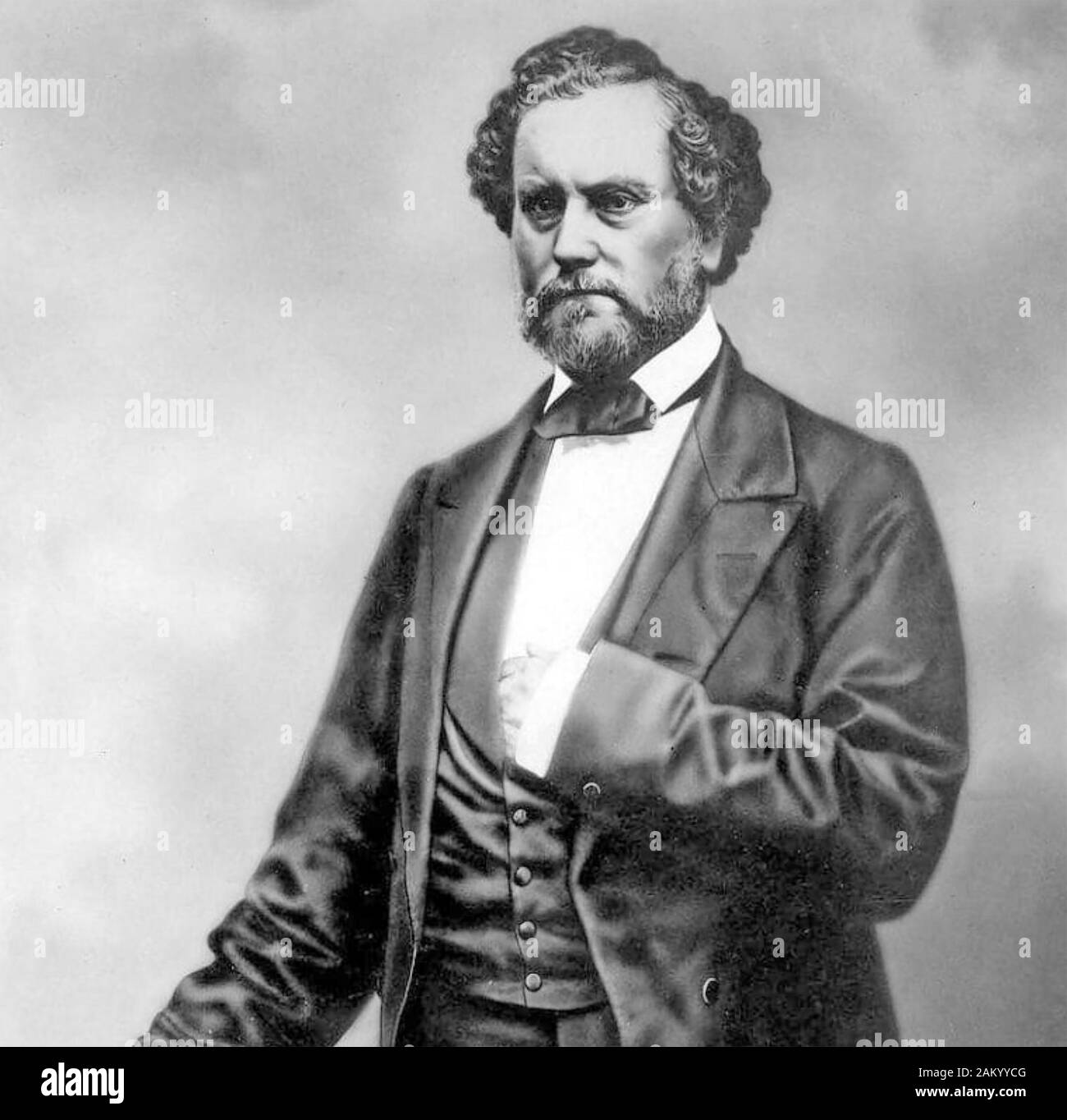 SAMUEL COLT (1814-1862) inventore americano e industriale, fondatore della armi da fuoco società denominata dopo di lui. Foto Stock