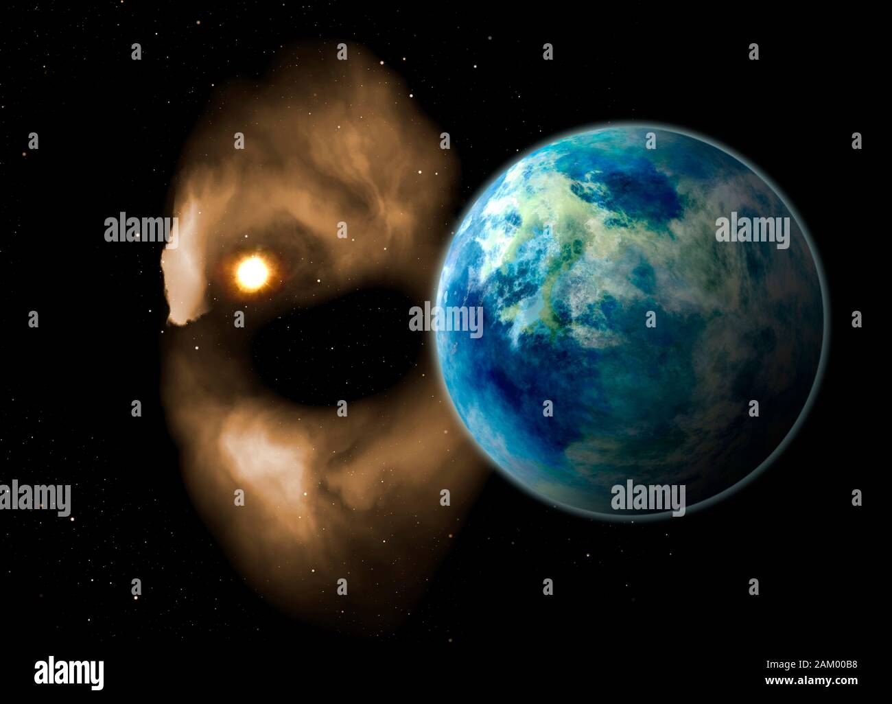 Kelper 452b, illustrazione Foto Stock