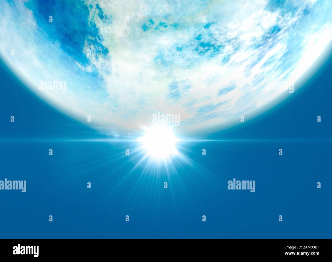 Kelper 452b, illustrazione Foto Stock