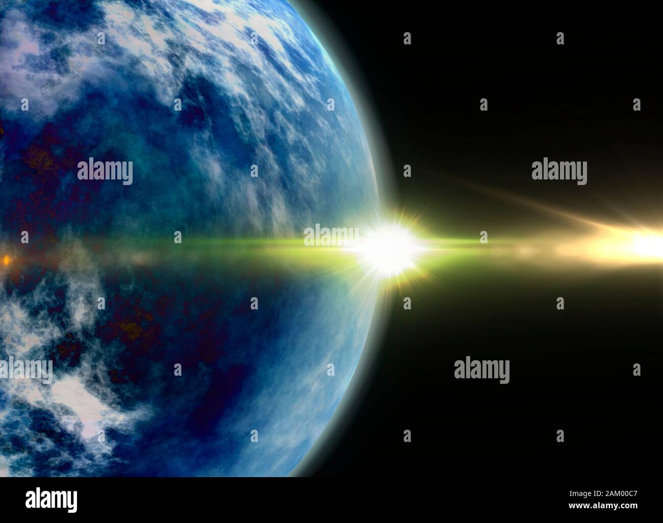 Kelper 452b, illustrazione Foto Stock