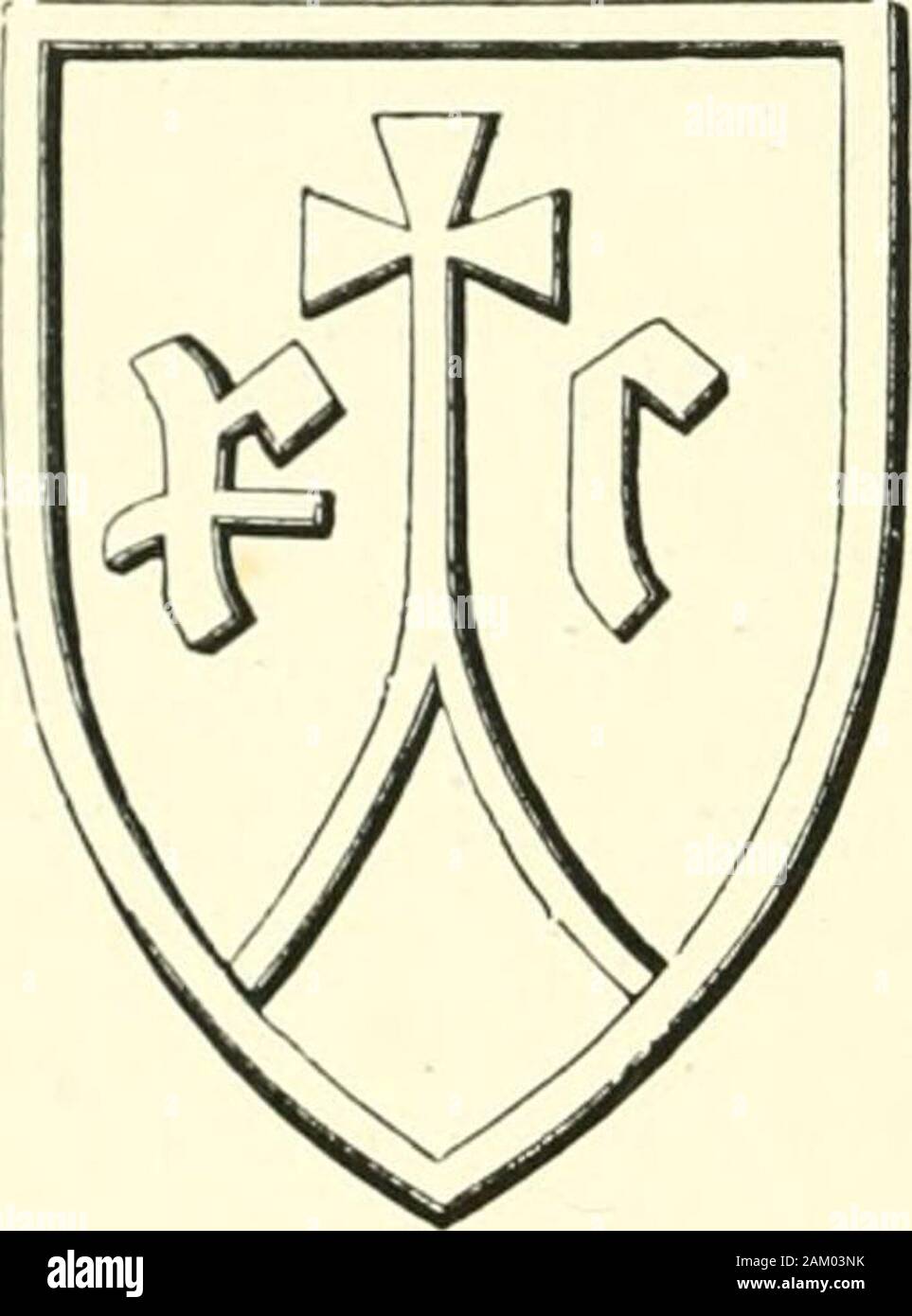 Le campane della chiesa di Kent: le loro iscrizioni, fondatori, usi e tradizioni . timate come da 1418 a 1440 o nei dintorni. La vita wasshort nel Medioevo, ed egli deve essere stato circa sixtyin quest'ultimo anno. Non vi è dubbio tuttavia che hehad decisamente di buon business ; e, naturalmente, è quitepossible era sul proprio account prima di William Dawe leftthis mondo. In connessione con il successivo proprietario di tali timbri, il2nd e 3 campane a Denton e ex 3a a Ryarshcome sotto esame. Io sono estremamente interessati alla nota thedisappearance di quest'ultima campana, come il de Foto Stock