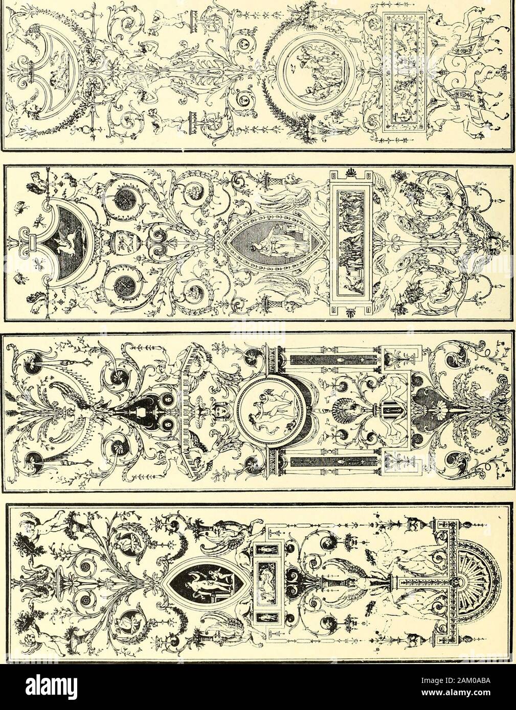 Una guida storica di interni francesi, arredamento e decorazione, lavori in legno & allied arts durante l'ultima metà del XVII secolo il complesso del xviii secolo e la prima parte del XIX . Napoleone Bed al Grand Trianon. Versailles. Percier e Fontaine aveva una grande pratica. Il loro lavoro su mobili è chiamato Recueil des DecorationsInterieurs, pubblicato nel 1812. Essa è considerata come il lavoro standard in stile impero di mobili. Essi sono stati realizzati i direttori delle decorazioni del Teatro dell'Opera. Quando Napoleone divenne primo Consulthey erano stati nominati i suoi architetti. Il Foto Stock