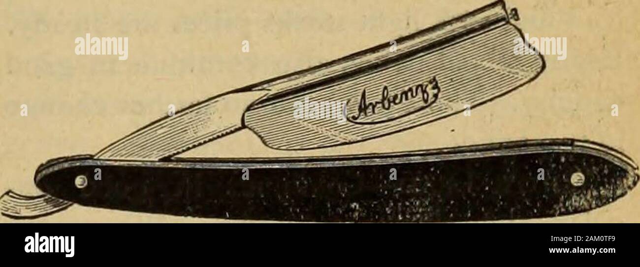 Merchandising Hardware Gennaio-Giugno 1897 . E FABBRICHE MONTREAL Nova Scotia andare in acciaio- limitato NEW GLASGOW, N.S. I produttori di Ferrona Ghisa e SIEMENS MARTIN Focolare in acciaio rasoi ARBENZ. Lame intercambiabili. LAMPLOW & McNAUGHTON MONTREAL li facciamo . . Napoleone e la Monarch Rawhide fruste esse manterranno la loro forma in tutti kindsof meteo. Più durevole fruste realizzati.Textilene e rivestito in gomma. Patentedand fabbricati soltanto da HAMILTON FRUSTA CO. 119, i2i, 123 Mary Street prezzi moderati. Hamilton 16 HARDWARE E METALLO sono tenuto abbastanza stabile, citiamo therange inferiore a $ 2,35 a $ 2,6 Foto Stock