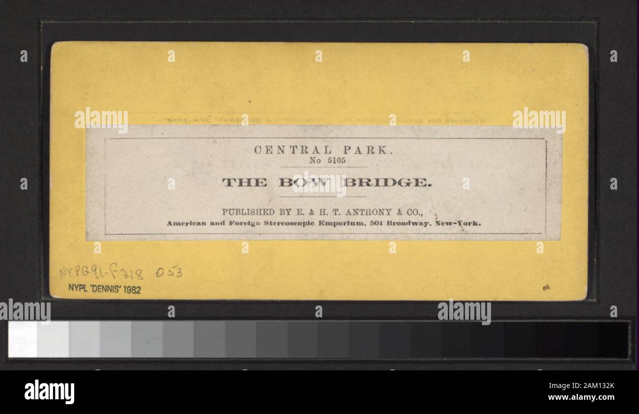 Il ponte di prua ordinate numericamente senza riguardo al titolo della serie. Include dieci colorate a mano viste. Include viste da varie serie: American scenario, Central Park, N.Y., American viste, Central Park, N.Y., Anthony's vista stereoscopica, Central Park Central Park opinioni. Robert Dennis raccolta di vista stereoscopica. Alcune viste hanno tax timbri apposti. Titolo ideato da cataloger. Le viste sono numerate da 2 (6217), 4, 5, 8-10, 18, 28, 251, 560, 562, 563, 567, 1110, 1165-1167, 1883, 3709, 3710, 3713, 3718, 3719, 3723-3725, 4114, 4754, 4754, 4784, 4788, 4791], 4792, 4803, 4804, 5097, 5105, 5348, 53 Foto Stock