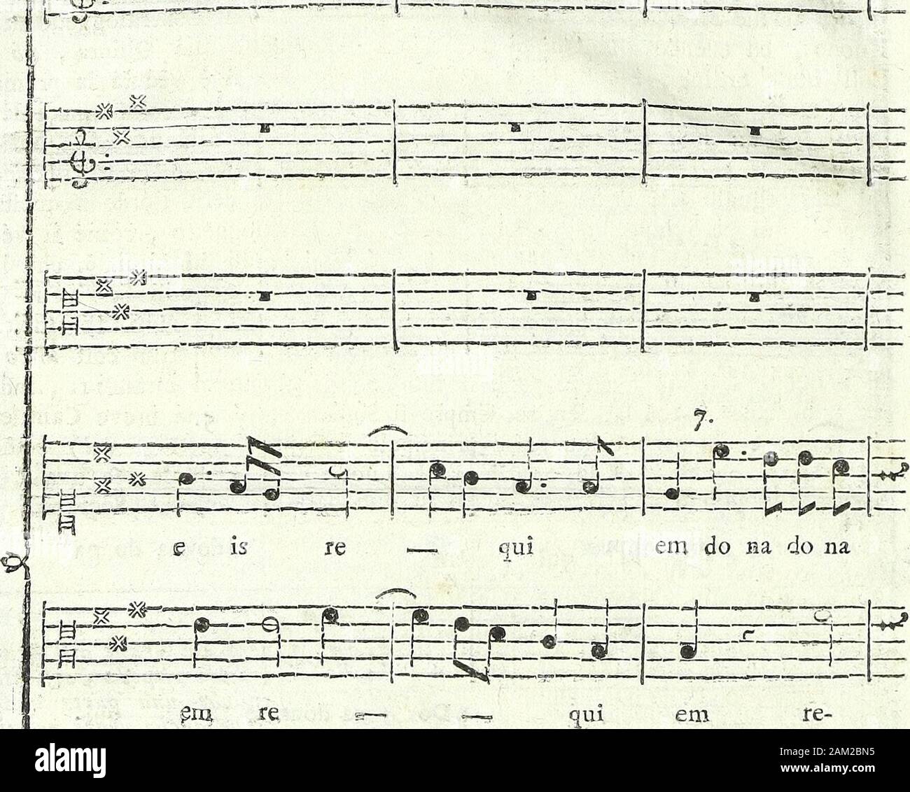 Arte pratica di contrappunto dimostrata con esempj di varj autori e con osservazioni . Fare aa fare na - mi a-|-|-b -ir-jt-j -?*? Fare "dona e è te qui- HO 4^M -,  i -ft *- ]r j*---+  Q -H H- 3?=^ -j: -ir-" è qui em3- re i-9-f^r^-" !-i-1--i- XT f-  yd- j^- i^. I^  --  -  Q- -t : 5$ - qu; - fare fare na na e è :Ri * - --- -q-i-•--*-)- P Q ?5? 76 4^ 2 7 6 £ S eis 4-8  JS.. tì * r--. Sé un pr : M. -)- H- uSZ^è-*  6. fC --. qui ." ì ì- - em re- uzzzz^n: *&gt;- -i-h j 1 ^ !  I  j ^^-| 1- cm fare na 49 flà e è ce ite? ^^1+ --H (-H 49 ?8. ==!^t======¥=^9cì ho tSEZS -*--H-|-5^--p--*-* -H- "--&GT;é- rM. ?-X Foto Stock