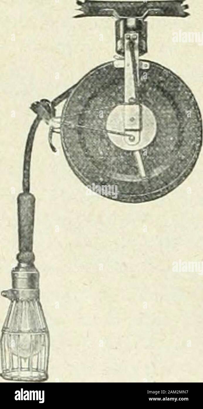 Notizie elettrica e ingegneria . , Convertibleposition. L'estate. L'impianto consentirà di misurare 150 piedi da 80 piedi e mantengono un spazio di farina di circa 75.000 piedi comprese cinque piani andbasement. I dirigenti della società comprendono il sig. CharlesP. Schnaus, chief engineer, con cui è associato il Mr.Ward Houston, ex direttore di produzione di pellicce di Rob-bin & Myers Company e il sig. U. B. Unger. soprintendente estensione automatica aspo il progetto illustrato nei disegni illustrationshows la proroga automatica aspo per lampade elettriche whichis essendo immessi sul mercato canadese dalla CincinnatiSpecialty M Foto Stock