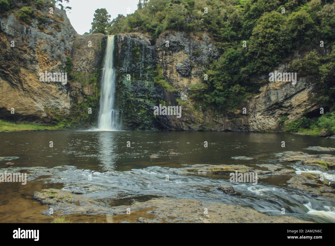 Hunua Falls al Hunua Ranges Regional Park sull'Isola Nord della Nuova Zelanda Foto Stock