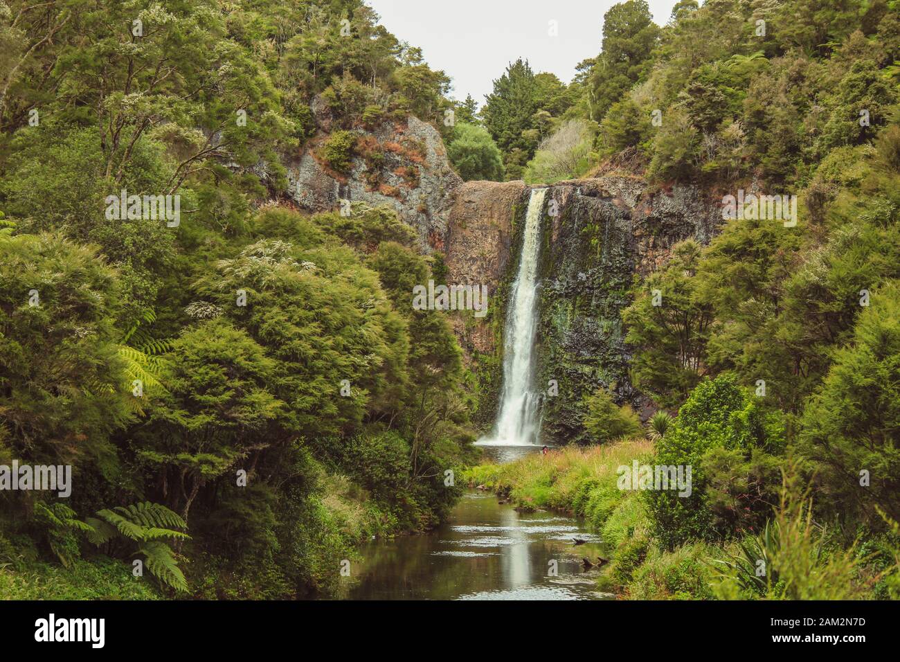 Hunua Falls al Hunua Ranges Regional Park sull'Isola Nord della Nuova Zelanda Foto Stock