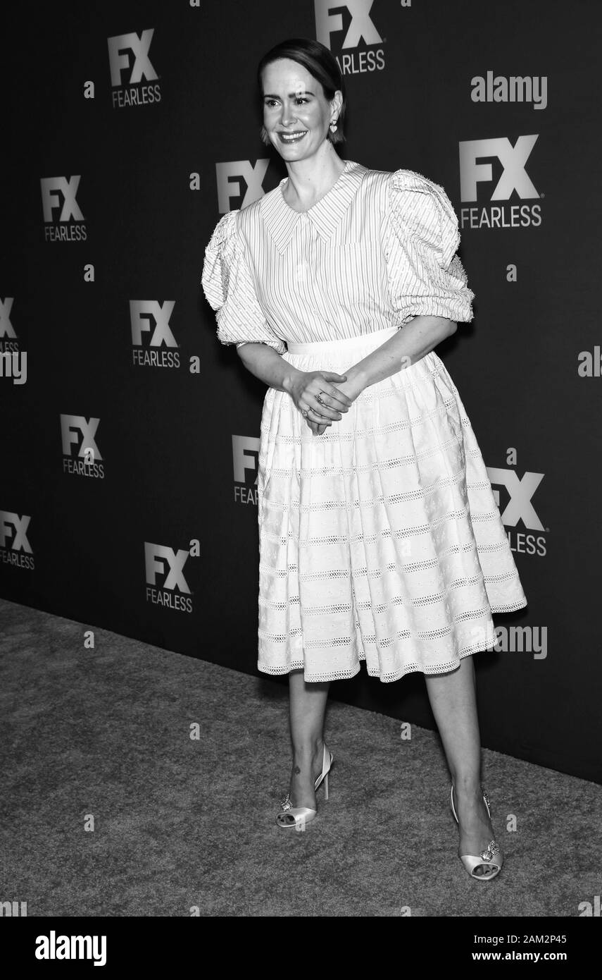 Pasadena, CA - Gennaio 09, 2020: Sarah Paulson di 'MRS. America' assiste il FX Networks' Star Walk Winter Press Tour 2020 presso il Langham Huntington Foto Stock