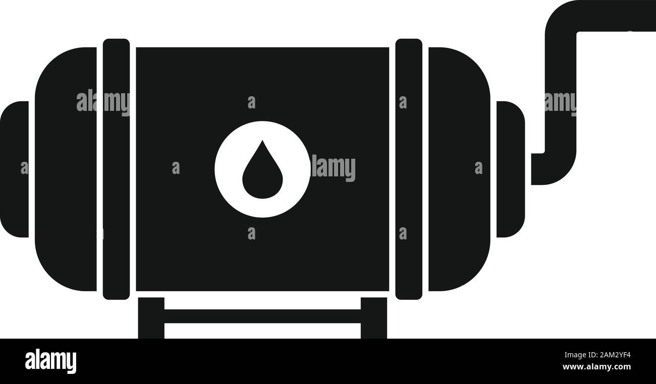 Il latte intero icona del serbatoio. Semplice illustrazione del latte intero serbatoio icona vettore per il web design isolato su sfondo bianco Illustrazione Vettoriale