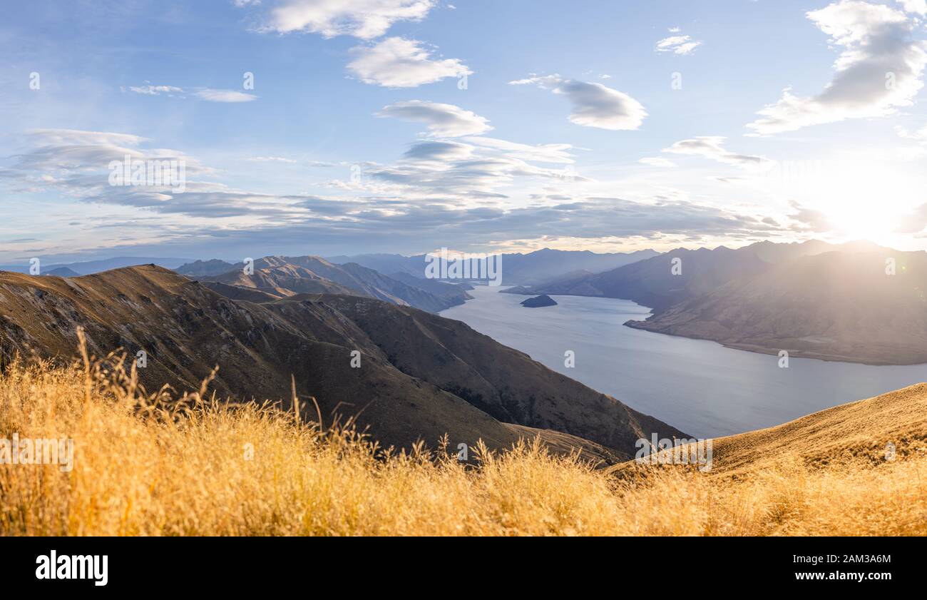Picco di istmo ora d'oro Foto Stock