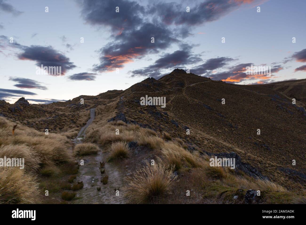 Picco di istmo di sera Foto Stock