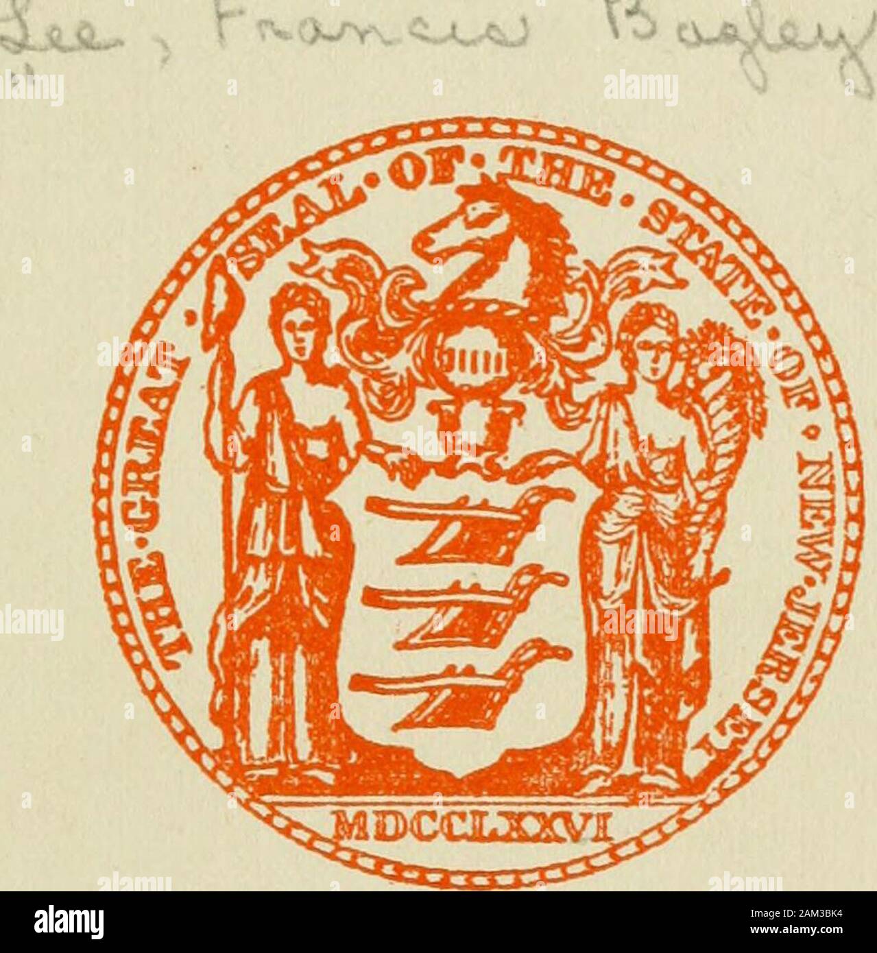 New Jersey come una colonia e come un membro di uno dei tredici originale . 0 014 208 877 0 nulla male ??? !&Gt;3li Kv^^f. Il publishing SOCIETY DI NEW YORK JERSEYNEW MDCCCCIII Copyright, 1902, Dail Publishing Society di New Jersey Tutti i diritti di pubblicazione ReservedGift OFFICE41 liAFAYETTE PLACENEW YORK, N, Y., U S. A. NOTE BIOGRAFICHE Federico T. FRELINGHUYSEN,LL.D., la cui carriera di eminente al bare nella vita pubblica è una parte di lusso nella città delle-porary storia dello Stato del Nuovo ger-sey, è nato nella macina, SomersetCounty, Agosto 4, 1817. Egli è stato il più giovane sonof Frederick Frelinghuysen, un brillante lawye Foto Stock