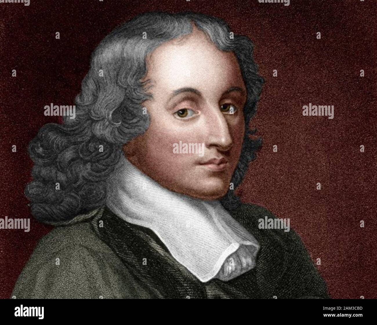 Blaise PASCAL (1623-1662) matematico, inventore e teologo francese Foto Stock