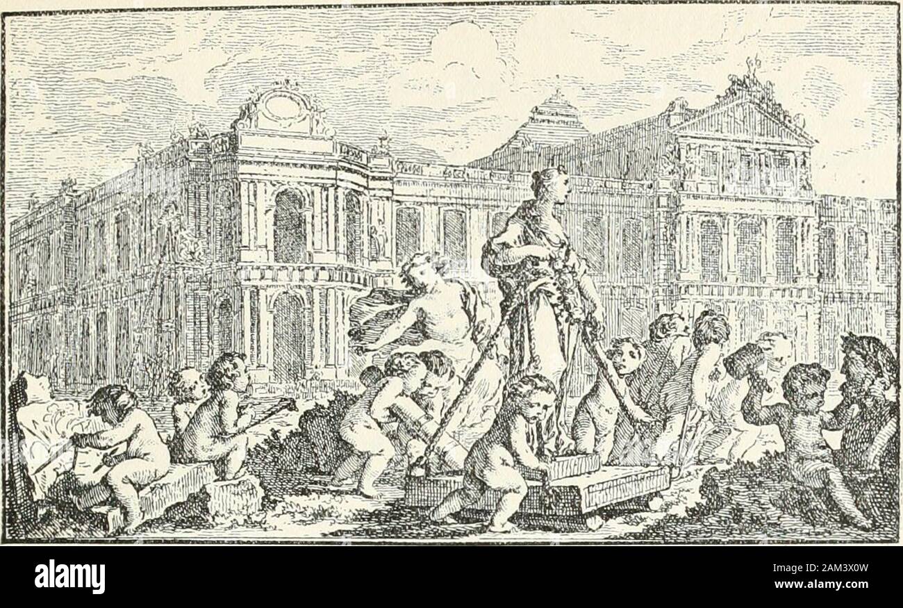 Una storia di architettura francese dalla morte di Mazarin fino alla morte di Luigi XV, 1661-1774 . 7 Versailles: il colonnato 192 Versailles nel 1714, mostra l'Orangery. (FromDesmortain) ....... ai/y/&GT; 19: Versailles: Piano dell'Aranciera .... Versailles: vista che mostra lo spazio antistante e maneggio a Versailles: il Trianon de PorcelaineVersailles: il Grand TrianonMarly : Piano Generale ....Marly: la vista dai Giardini .Marly: vista dal EntranceLes Invalides: la chiesa del duomo Les Invalides: Pianificare un///. 206, 207 Les Invalides : sezione della Chiesa della Cupola 207 Place des Victoires, P Foto Stock